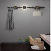 Wall Lamp Modern Minimalist Copper Coat Rack Entrance Hall Door Shelf Hook Background Living Room Bedside Lights