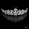 18027Clssic Hair Tiaras In Stock Cheap Diamond Rhinestone Wedding Crown Hair Band Tiara Bridal Prom Evening Jewelry Headpieces290o