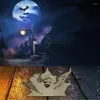 Kaarsenhouders Halloween Tealight Holder Decor houten spookachtige spookvorm kandelaar tafel decoratie voor