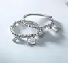 Bracelets de charme Espanha liga de moda prata cor boa sorte bead para casal homens mulheres festas de casamento jóias presentes de natal