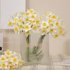 Decorative Flowers Simulation Flower Daffodil Put A Bunch Of Silk Cloth Pastoral Style Boom Home Decoration Pieces