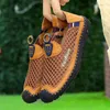 Klänningskor Summer Men Air Mesh Pu Patchwork Slip On Man Loafer Fashion Casual Breatble Sneakers 230814