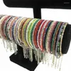 Strand High Quality Natural Stone 2-3mm Handgjorda Micro Faced Pärlor Kvinnors agat Crystal Zircon Armband Smyckespresent