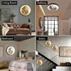 Wandlampen 15W Dimbable Moon Wall SCONCE LAMPEN APP RELIME CONTROLE BUITENDRAAG LICHTINGEN SLAAPKAMER LIVENHAL RAME HOME Decoratie 24cm 50 cm HKD230814