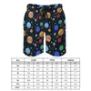 Pantalla de verano para hombres Galaxy Sky Print Running System Design Beach Pantalones cortos Pantalones cortos Caderas cómodas