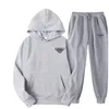 Mens Tracksuit Designer Hoodies och Pant Two Piece Set Basketball Street Wear Sweatshirt sportkläder märke stickat bomullsmaterial europeiska och amerikanska storlekar