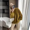 Women's Sweaters Pullover Sweater Solid Female 2023 Lazy Set Round Collar Numbwept Thin INS Search O Neck Knit