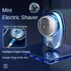 Razors Blades Mini Electric Travel Shaver For Men Pocket Size Washable Rechargeable Portable Painless Cordless Trimmer Knive Face Beard Razor 230814