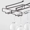 Kök förvaring retro kreativt ving glas rack vägg monterad inverterad hylla under skåp arrangör dräneringshållare verktyg