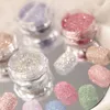 Nail Glitter 1 Box Reflective Powder Chrome iriserande Pigment Crystal Sequins UV Gel Polish Nails Art Decoration 230814