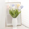 Fiori decorativi grandi tulifoni bianchi di seta artificiale lungo ramo arredamento per matrimoni per la casa Floral Orgy Pography Props di alta qualità