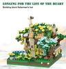 Blocks City Street View Sakura Windmill Building Blocks Fisherman's Cottage Tree Assemble Toys For Children Kids Toy Gift Decora R230814