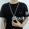 Kolye Kolyeler Hip Hop Rotatable Dolar Kolye Punk Bling Rhinestone Takı Erkekler için Erkek Doğum Günü Partisi Hediye Aksesuarları Rapçi