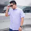 Herren Casual Shirts Hochwertiges Sommer -Männer -Shirt Kurzarm 170 kg Plus Größe 3xl 4xl 5xl 10xl 12xl Business Formal Oversize Office Wedding