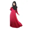 Ethnische Kleidung muslimische islamische Mode Langarm Maxi Loose Kaftan lässige Frauen Kleid Bilder Dubai Djellaba