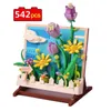 Blocks 542pcs Sunflower Building Blocks Flowers Bouquet Picture Frame Blocks Decoration Art Painting Kids Toys Gifts R230814