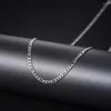 Chains Rapper's Hip Hop 3mm Chain Necklaces For Men Women Simple Stainless Steel Choker Minimalist Necklace Jewelry Gifts