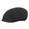 2023 New Beret Hat Men Winter Autumn Warm Golf Sports Hats Peaked Painter Caps