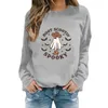 Gym Kleding Damesronde Fashion Boot Scootin Letter Print Halloween Casual Tops Hoodie Athletic Works Jackets Comfy sweatshirt