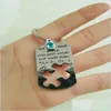 Keychains Lanyards Autism Puzzle Charm Keychain Awareness Key Ring Gifts Jigsaw Piece Keyring Keepsake Gift Ruf88 Idmbv 808 Q2 Drop Dhnni