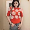 Women's Sweaters 2023 Spring French Rose Embroidery Knitted Sweater Women Pullover