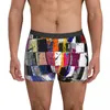 Onderbroek regenboog kleuren ondergoed kleurrijke esthetische kunst print trunk heren elastische shorts briefs verjaardag cadeau