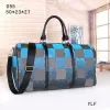 High quality Hot designer duffle bag Men women fashion travel bag Large capacity Zipper open and close coated canvas leather handbagTote bag 55cm large capacity tote