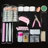 Kit per unghie acrilico, set liquido per chiodo in polvere, kit per nail art intagliato in cristallo a spazzola per unghie, set completo di manicure