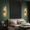 مصابيح الجدار LED غرفة نوم مصباح الجدار الجدار شمعدانات النحاس أنبوب الأنبوب الإضاءة الداخلية للإضاءة الداخلية لممر غرفة المعيشة مصباح HKD230814