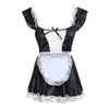 Sexy Set Women Sexy Lingerie Plus-size French Maid Dress Underwear Come Cosplay Servant Lolita Babydoll Lace Uniform Erotic Role Play HKD230814