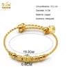 2 pezzi/lotto Dubai aniid oro in oro ragazza ragazza/bambino/bambini fascino gypsophila campane braccialette gioielli cuore bambino natalizio s 230814