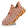 Autumn Sports Casual Fashion Designer Shoes Large Knife Blade Fish Scale Mönster Tidvattenskor Fly Weaving Mesh Shoes Breattable Running Mens Running Shoes
