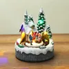 Doll House Accessories Christmas Snow House Village LED Light Luminescent Decorations Musical Holiday Christmas Tree Festival Home Decor Toys Gifts 230812