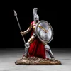 Dekorativa föremål Figurer Europe Vintage Home Decor Sparta Statyer Armor Model Miniatures Spartacus Warrior Figurer Living Room Desk Decoration 230812