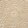 Table Runner 12Pcs Vintage Cotton Mat Round Hand Crocheted Lace Doilies Flower Coasters Lot Household Decorative Crafts Accessories
