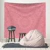 Tapisserier tryck tapestry vägg hängande strandhandduk filt yogamat sjal kast plåt rosa tapestry