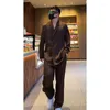 Men's Tracksuits Spring And Summer Satin Texture Light Luxury Temperament Solid Color Casual Suit Fashion Handsome
