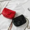 Kids Metal Chain Designer Handbag Girls Messenger Bags Children Diamond Lattice Single Shoulder Bag Luxury Women Mini Purse A6po5