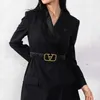 Cinture nuove lettere cintura elastica in pelle fibbia cintura di moda vuota con giacca gonna in vita femminile designer di fascia di lusso da donna