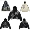 Y2k hoodies mäns hoodies tröjor för kvinnor och män vinter anime tröjor väsentliga överdimensionerade koreanska mode tröjor grunge jackor streetwear