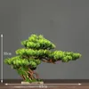 Faux blommig grönare hem dekoration krukut diy falskt träd bonsai vardagsrum kinesisk stil el verch landskap dekoration grön växt dekoration 230812