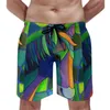 Heren shorts gym zonnebloem werveling zwembroekbroek Abstract kunstprint mannen snel drogen sportfitness trendy plus size strand korte broek