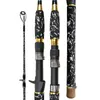 Carbon Thunder Strong Rod Super Hard Tuned Black Fish Rod Road Sub Rod Casting Rods Straight Handle