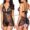 Set sexy s-2xl lingerie féminine lingerie set kimono robe babydoll lingerie meesh nightgown lingerie-sexy lace transparent costume sexy hkd230814