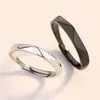 Wedding Rings 2023 Koreaanse mode Simple Rhombus Paren Matching Promise for Women Man Engagement Band Party Sieraden Gift
