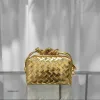 Woven Bottegaa Purse Bag Ladies Korean Bags Eather Venetaa Loop Square Mini Edition Tote Cloud Fashion Handheld Cross Shoulder Women's 2311221