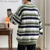 Men's Sweaters Pullovers Men's Sweater Winter Harajuku Japan Vintage Bag Youth Dynamic Personal Knitting Fashion Casual Crewneck Cool Prep Z230814