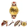 Montre-bracelets Bands de montres pour femmes Elephant Woven Wrist Women's Montres Gift Corde tressée Nationalité Hand