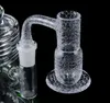 New Cone shaped glass bong accessories 2.4mm Thinkness Full Weld Sandblasted Beveled Edge quartz banger 10mm 14mm 45 Degree 90 Degree male joint quartz bangers For Rig