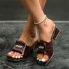 Sandalen afrikanische Partyschuh mit Strass elegante Mode lässige Schuhe Frauen Sandalen und Sommerfrau Pantoffeln 230417